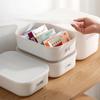 Caja de Almacenamiento de Ropa Interior de Tres Piezas 2022 con Tapa, Caja de Almacenamiento Sucia para Ropa Interior y Calcetines, Caja de Almacenamiento para Armario del Hogar, Organizador de Ropa
