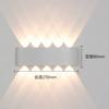 Lámpara de pared LED moderna, minimalista, impermeable para exteriores, para hotel, pasillo, sala de estar, dormitorio, mesita de noche, lámpara de pared luminosa de arriba a abajo para interiores