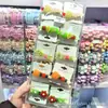 Novo Brinquedo Divertido de Espeto de Frutas Presilhas de Cabelo para Crianças, Presilhas Criativas para Franja de Menininhas, Grampos de Cabelo Criativos para Alunos do Ensino Fundamental