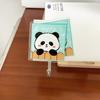 Gancho de puerta de flor de derechos de autor gancho de panda gancho de dibujos animados baño lindo gancho acrílico sin costuras sin perforaciones