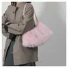 Bolso de Axila Nuevo de Imitación de Visón para Otoño e Invierno, Bolso de Felpa de Moda y Versátil, Bolso de Hombro, Bolso de Mano de Gama Alta, Bolso de Felpa
