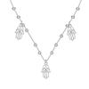 Collar y pulsera de plata de ley S925 con diseño de palmeras y ojos, joyería de lujo para mujer