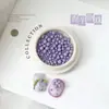 Nuevo dopamina verano color macarrón tamaño color mixto uña bola de acero pequeña creativa cuenta redonda joyería