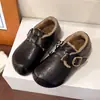 Birkenstocks de Cuero para Mujer Otoño/Invierno Más Terciopelo Más Algodón 2026 Estilo Nuevo Aumentador de Altura Birkenstock Zapatos de Algodón Slip-on Zapatos Perezosos para Mujer