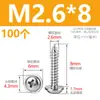 M1.7M2M2.6M3M4M5 Acero Inoxidable 304 Pwa Tornillos Autorroscantes de Cabeza Redonda con Arandela y Espaciador Tornillos para Madera