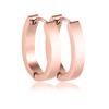 Clipe de orelha de aço titânio 4mm metal vento personalidade popular japonês e coreano novo aço inoxidável grande oval fivela de orelha fabricantes atacado