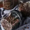 Frasco de Almacenamiento para Granos de Cocina, Vidrio de Borosilicato Alto, Diseño Simple Engrosado, Frasco para Granos de Café y Hojas de Té, Frasco de Vacío Resistente a Altas Temperaturas