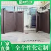 Puerta Plegable Colgante Sin Rieles de Aleación de Aluminio Casa Valla Exterior Puerta de Garaje Patio Puerta Inteligente Control Remoto Personalización