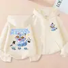 Nueva Sudadera con Cremallera y Estampado de Dibujos Animados Anime Estilo Kpop de Amazon para Niños, Suelta y Casual