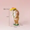 Presentes Criativos e Fofos, Decorações para Mesa de Escritório, Bonecas de Coelho, Artesanato Decorativo de Resina para Animalzinhos Curativos