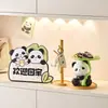 Bienvenido a Casa Panda Vajilla Creativa Dibujos Animados Lindo Estilo Crema Regalo de Inauguración de Casa para Adornos del Recibidor de Mujeres