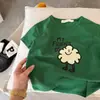 Camiseta de Manga Corta para Niños Verano 2026 Estilo Japonés Estampado de Dibujos Animados para Niños Bebé Niño Pequeño Elegante Versátil Casual Top Camiseta
