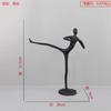 Decoración de figura abstracta de hierro fundido de lujo ligero estilo europeo, estudio, sala de estar, dormitorio, pasillo, sala modelo, oficina, decoración del hogar