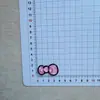 Poliéster Transparente Lunares Cuadros Lazo Asimétrico Accesorios de Gato Diadema DIY Corbata de Lazo Material Hecho a Mano Funda para Teléfono Móvil