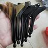 Palo de Masaje Acupuntural Raspador con Forma de Cola de Pez Flor Negra Flor Amarilla con Punta Redonda Palo para Untar Palo Multifuncional de Cuerno para Raspar Cara y Cuello