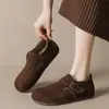 Populares zapatos cerrados de suela plana estilo Birkenstock para mujer, nueva colección de otoño 2026, mocasines Birkenstock sin cordones, mocasines y náuticos