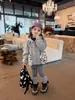 Conjunto de chaqueta con capucha forrada de forro polar para niñas, nuevo estilo otoño/invierno 2026, top cálido para niños, ropa de invierno, leggings gruesos para bebés