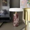 Viaje a Dinamarca Lámpara de Escritorio de Carga de Mármol de Carrara Tipo-C Carga Ambiente de Dormitorio Decoración de Sala de Estar Lámpara de Escritorio
