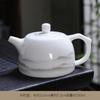 Tetera de rayo de porcelana de jade sebo de alta calidad, juego de té kung fu de cerámica doméstica china, tetera de porcelana blanca