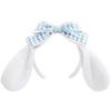 Diadema con Orejas de Perro Canela Sanrio Melody Encaje Lindo Rosa Dulce Tiara con Lazo Kc para Mujeres