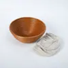 Nuevo Producto Pp Cesta de Fermentación de Pan Imitación Ratán Cesta de Pan Lavable Herramienta Europea para Hornear Pan Cesta de Ratán Tejida con Pegamento Ratán