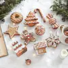 Nuevas Decoraciones Navideñas Transfronterizas, Copos de Nieve Adhesivos, Estrellas de Cinco Puntas, Adornos de Espuma para Árbol de Navidad en Stock