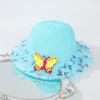 Malla Dulce de Mariposa Japonesa Sombrero de Sol para Niños Verano Viaje Viento de Princesa Color de Bebé Sombrero Protector Solar Venta al por Mayor
