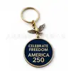 Llavero Colgante de Acrílico 2D Medalla del 250 Aniversario Nuevo Americano Transfronterizo