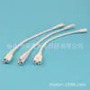 Lámpara fluorescente T8/T5 portalámparas LED de tres clavijas portalámparas de tres agujeros cable de tierra cabeza hembra serie de lámparas integradas línea de conexión