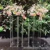 Accesorios de Boda Columna Transparente Acrílica Soporte Escenario Diseño de Lugar Hotel Mesa Principal Arreglo Floral Decoración de Escena