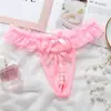 Muñecas de Amor Tanga Sexy de Perlas Abertura en la Entrepierna Encaje Abertura en la Entrepierna Masaje Sexy Tentación Tanga para Mujer N03