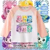 Camiseta de Manga Larga 100% Algodón Puro con Estampado de Dibujos Animados Lindo Maravilloso para Primavera y Otoño Nuevo Estilo 2026 para Niñas y Niños