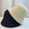 Sombrero de Pescador Transpirable Hueco Estilo Coreano Ins para Niños Primavera y Verano Celebridad de Internet Combinación Perfecta Protector Solar Cubeta de Moda