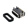 Conector USB Tipo-C Hembra Impermeable Inserción Lateral Montaje en Panel Empotrado Tipo 6P16P24P Interfaz de Enchufe de Carga
