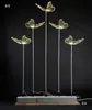 Novos Adereços de Casamento: Borboletas de Ferro e Pássaros Voadores para Guiar o Caminho, Decoração de Palco T para Salão da Cerimônia de Casamento e Arranjo de Luzes de Chão Iluminadas