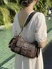 Bolsa de Moto Serie de Colores Maillard Moda Transfronteriza, Bolso Cruzado Moderno y Versátil, Bolso de Hombro Elegante para el Día a Día, Bolso de Axila