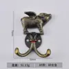 Gancho Vintage Fliggy Gancho para Casaco Estilo Europeu Gancho de Liga de Zinco Criativo Decorativo para Parede Gancho para Porta com Borda Cruzada