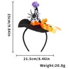 Diadema Divertida de Dibujos Animados para Halloween Accesorios para el Cabello Decoraciones para Fiesta Temática del Festival de Fantasmas Diadema de Murciélago Araña Hebilla para la Cabeza