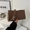 2024 nuevo verano estilo coreano moda textura simple casual color liso cadena axila bolso pequeño cuadrado