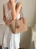 Bolsa de Paja Nueva Primavera 2026 Bolsa Tejida de Gran Capacidad Bolsa de Playa para Vacaciones Bolso Cesta para Mujer Bolso Tote de un Solo Hombro