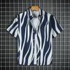 Conjunto de Praia Camisa de Manga Curta da Moda Verão Tamanho Grande Solto Havaiano Casual Masculino Shorts Combinando Casal