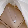 [Acero de titanio para todo el cuerpo] estilo genial personalidad amorosa estilo minimalista collar de oro real en el horno cadena para la clavícula de celebridad de Internet femenina