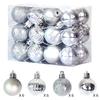 Adornos navideños transfronterizos 3/4cm24P con forma especial de galvanoplastia brillante traje de bola de Navidad colgante de decoración de árbol de Navidad
