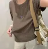 26 Verano Nuevo Estilo Camiseta de Manga Corta con Cuello Redondo y Copo de Nieve para Mujer Versátil Adelgazante Casual Estilo Coreano Top 8097