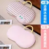Almohada de espuma viscoelástica a rayas de seda helada de dibujos animados para dormitorio de estudiante, dormitorio de casa, cama individual, sofá y cojín de oficina