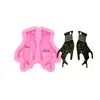 Brincos de alienígena chaveiro de silicone molde de gota epóxi joias artesanais DIY