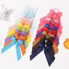 Venta Caliente Transfronteriza Lazo de Cinta para Niños Cinta Color Sólido Liga para el Cabello Temporada Escolar Cuerda para el Cabello para Niños Accesorios para el Cabello para Niños 4336