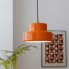 Laranja Grande médio antigo Nórdico Laranja Laranja vintage luminária de sala de jantar retro MCM lustre de quarto estudo