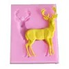 Decoração de bolo de doce estilo europeu carrossel molde de silicone DIY mini cavalo chocolate argila ferramentas de panificação