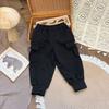 [en stock] CK245115 nuevos pantalones casuales de primavera 2023 para niños, dos colores, venta al por mayor de ropa para niños